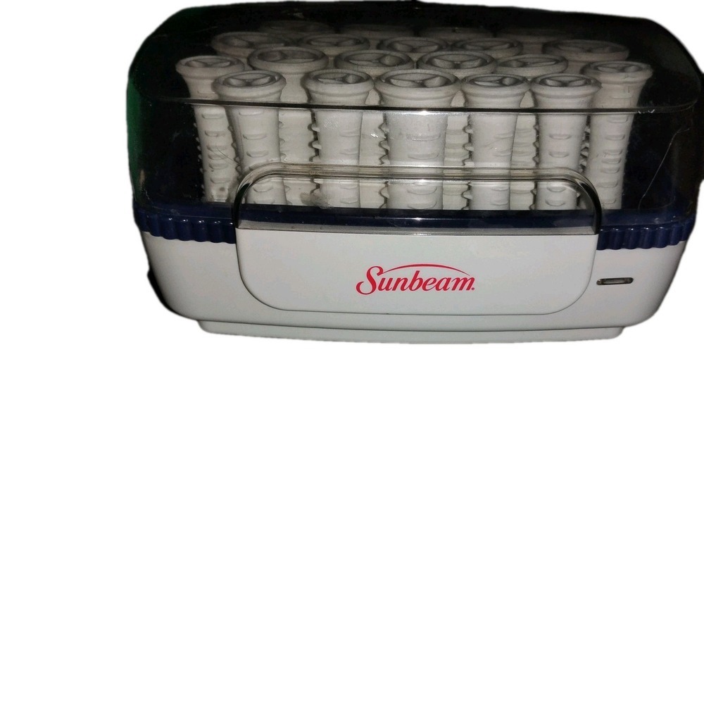 Sunbeam Hot‎ Rollers SureSetter20 Curlers SBPC70 No Clips TESTED & WORKS Pageant